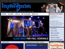 Tablet Screenshot of improvboston.com